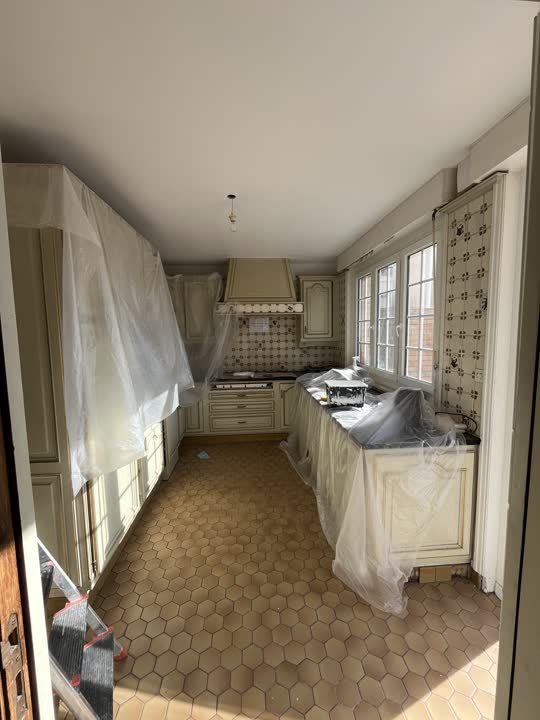 Rénovation d'une maison, pièce par pièce — Cuisine — pendant les travaux (en cours)