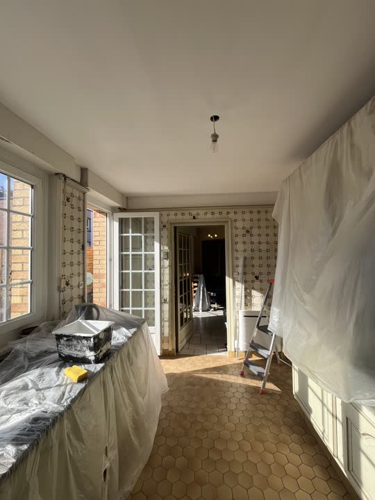 Rénovation d'une maison, pièce par pièce — Cuisine — pendant les travaux (en cours)